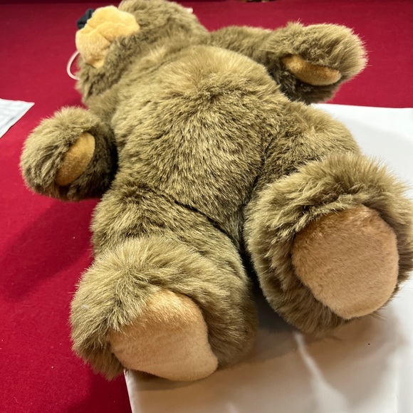 Jumbo TRUDI FUZZY BROWN 21” Teddy BEAR STAND UP Stuffed Animal Plush ITALY DAKIN - Picture 11 of 16